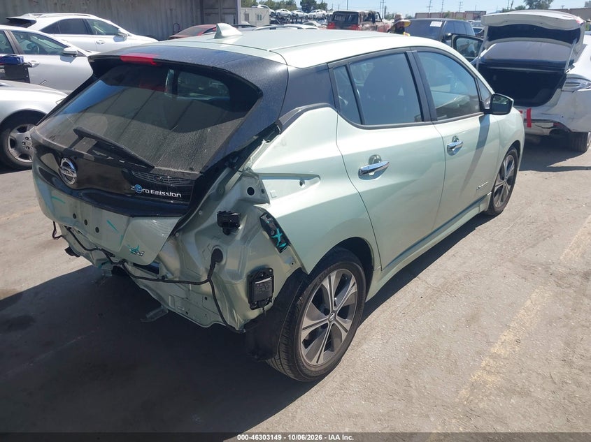 Vin: 1n4az1cpxjc309876, lot: 46803348, nissan leaf sv 20184
