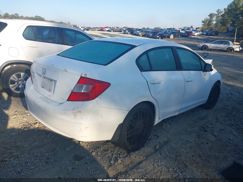 Vin: 19xfb2f88ce001566, lot: 46803350, honda civic ex 20124