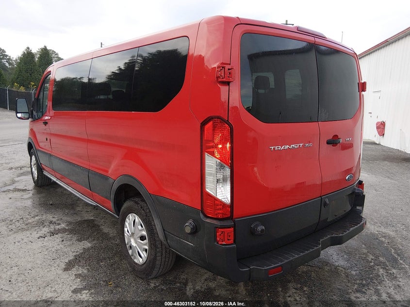 Vin: 1fbzx2zm0fkb01805, lot: 46803351, ford transit-350 xlt 20153