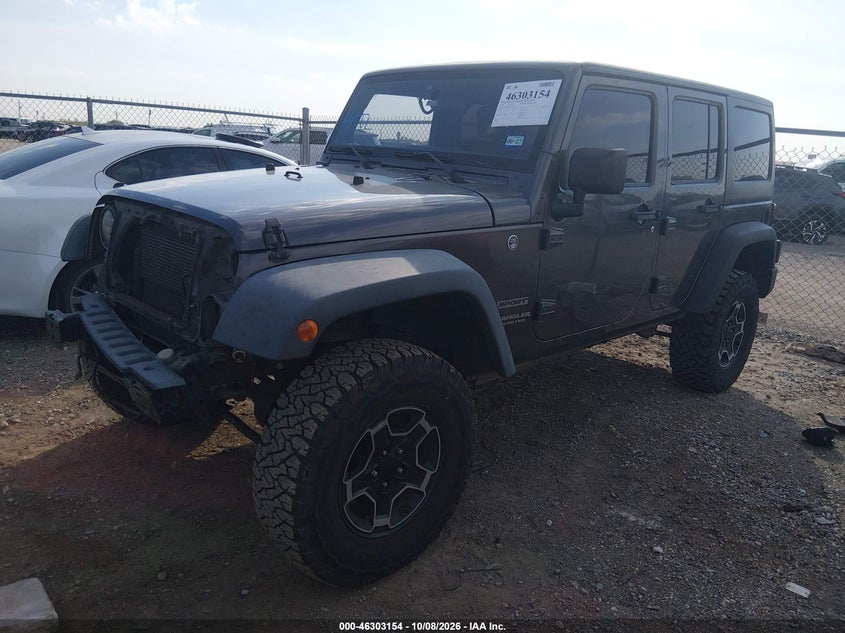 Vin: 1c4bjwdg9gl270899, lot: 46803353, jeep wrangler unlimited sport 20162