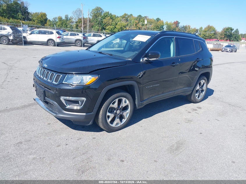 Vin: 3c4njdcb0kt747448, lot: 46803363, jeep compass limited 4x4 20192
