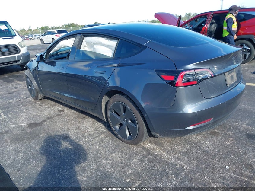 Vin: 5yj3e1ea2nf331516, lot: 46803463, tesla model 3 rear-wheel drive 20223