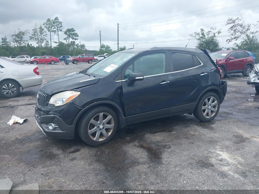 Vin: kl4cjcsb7eb677014, lot: 46803488, buick encore leather 20142