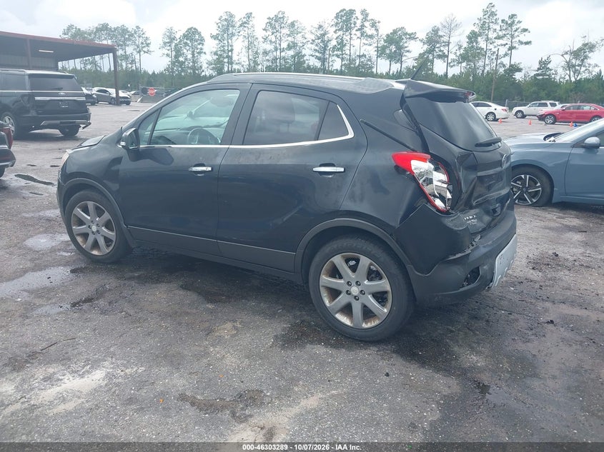 Vin: kl4cjcsb7eb677014, lot: 46803488, buick encore leather 20143
