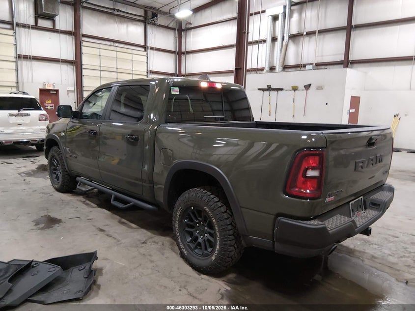 Vin: 1c6srfltxtn397982, lot: 46803492, ram 1500 rebel  4x4 5'7 box 20263
