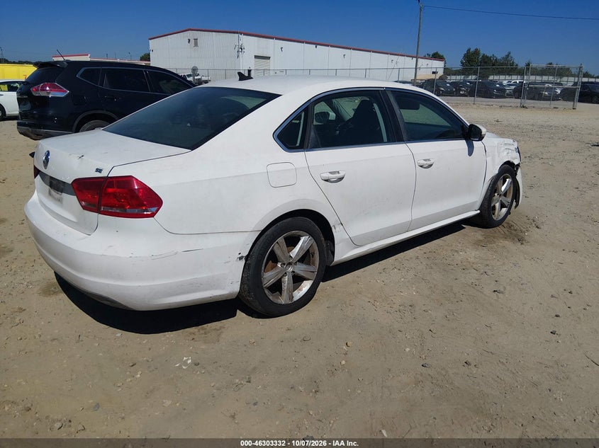Vin: 1vwbp7a38dc013683, lot: 46803531, volkswagen passat 2.5l se 20134