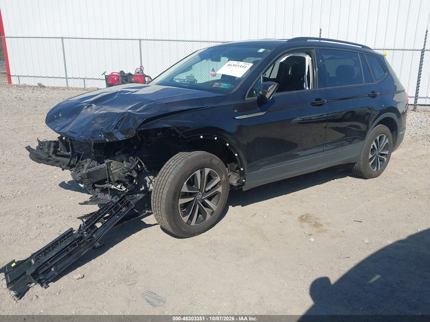 Vin: 3vv0b7ax6nm113875, lot: 46803550, volkswagen tiguan 2.0t s 20222