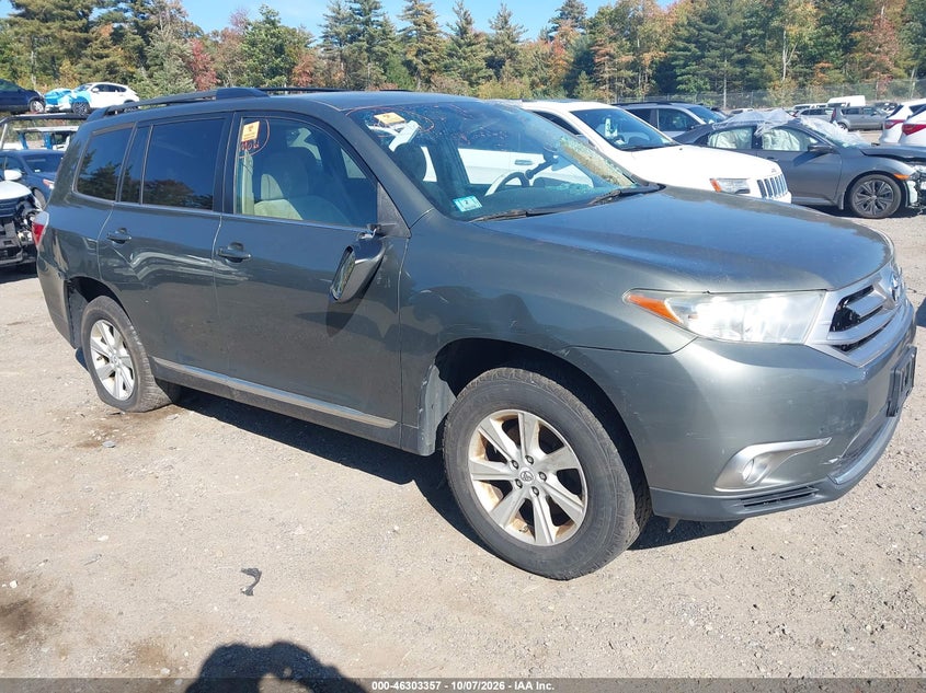 Vin: 5tdbk3ehxcs151576, lot: 46803556, toyota highlander base v6 20121