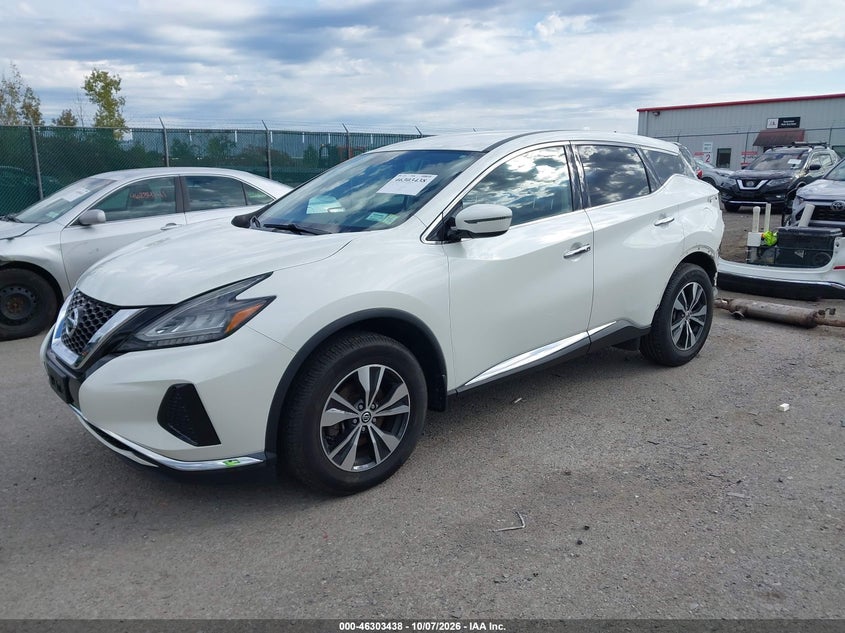 Vin: 5n1az2ms3kn139591, lot: 46803637, nissan murano s 20192