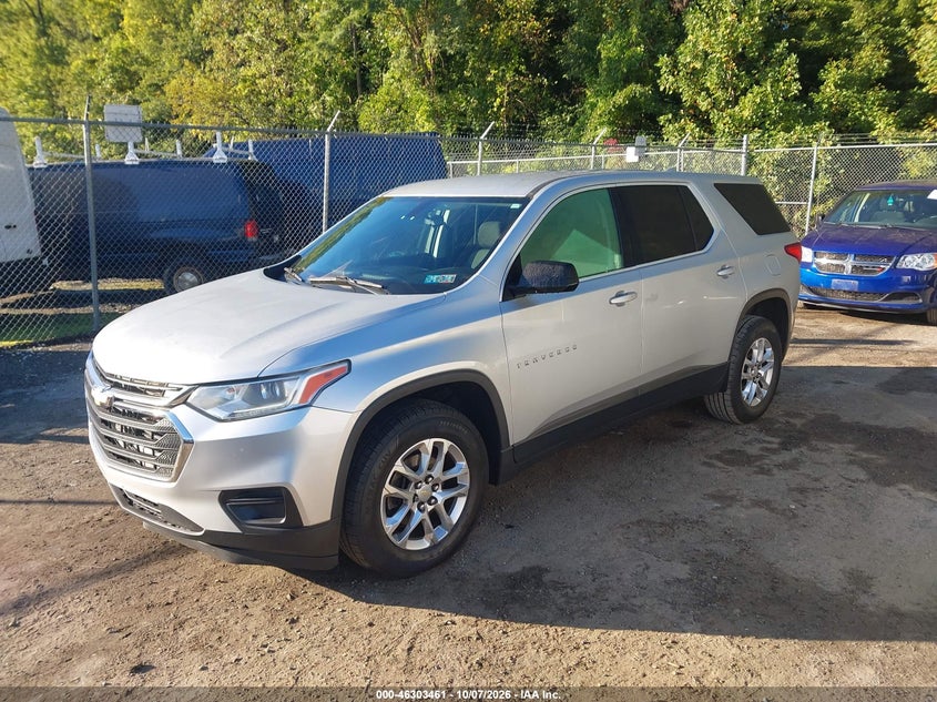 Vin: 1gnerfkw4kj259465, lot: 46803660, chevrolet traverse ls 20192