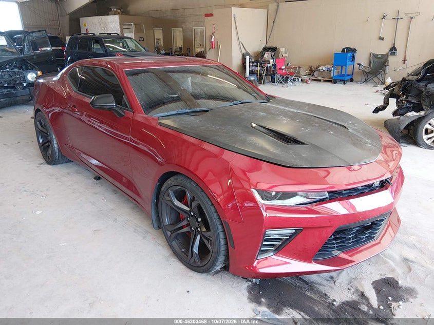 Vin: 1g1fe1r76j0165885, lot: 46803667, chevrolet camaro 1ss 20181