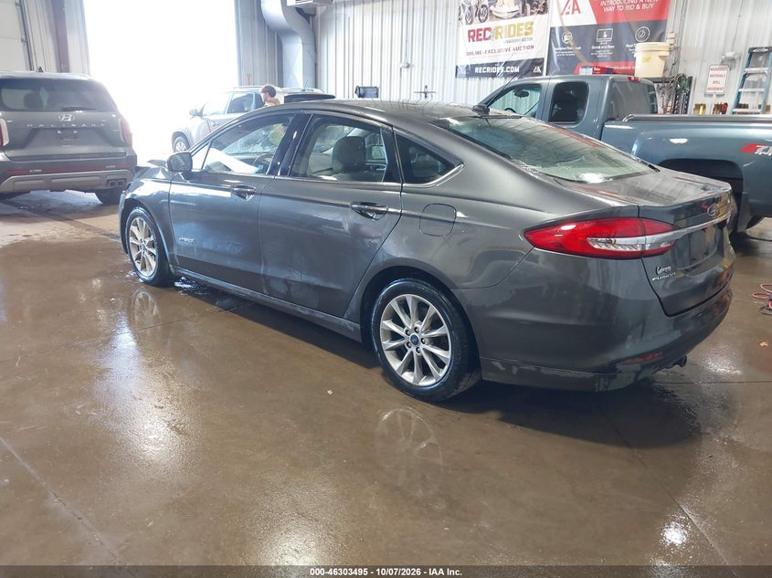 Vin: 3fa6p0luxhr287000, lot: 46803694, ford fusion hybrid se 20173