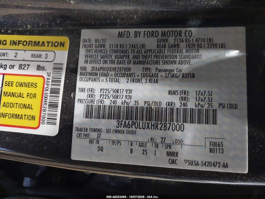 2017 FORD FUSION HYBRID SE · Фото 9