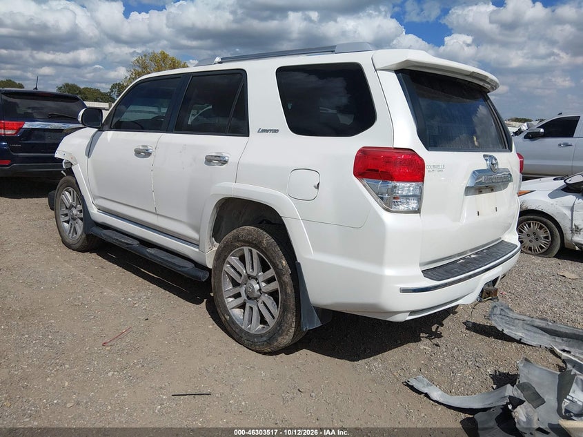 Vin: jtebu5jr8c5081775, lot: 46803716, toyota 4runner limited 20123