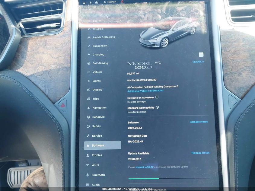 TESLA MODEL S 2018 VIN 5YJSA1E27JF291329