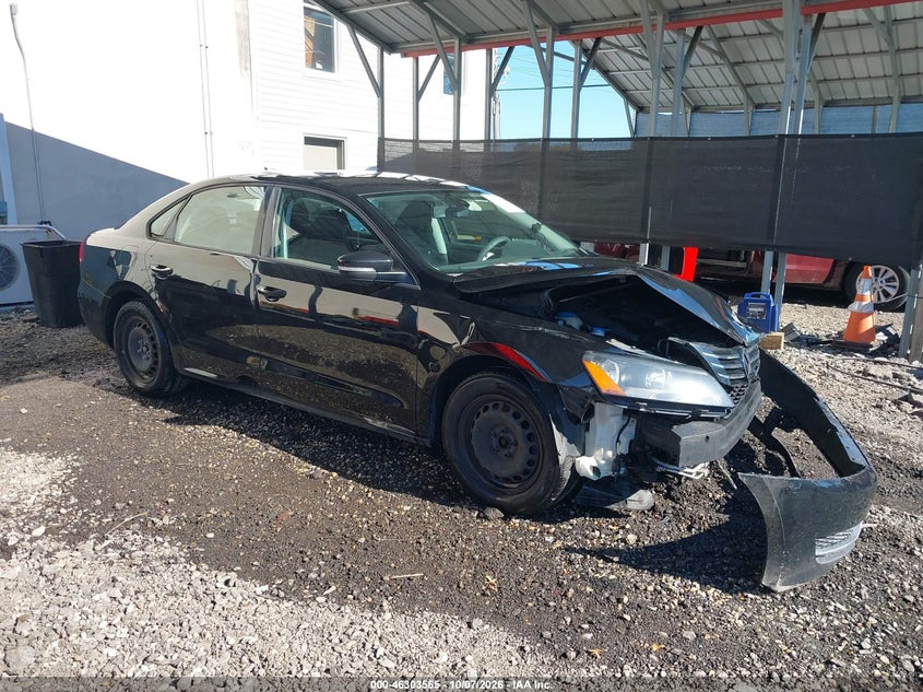 Vin: 1vwap7a32dc148623, lot: 46803764, volkswagen passat 2.5l s 20131