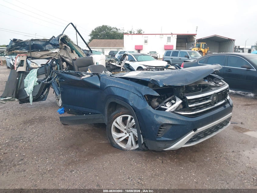 Vin: 1v2jr2ca4mc597263, lot: 46803782, volkswagen atlas 3.6l v6 se w/technology 20211