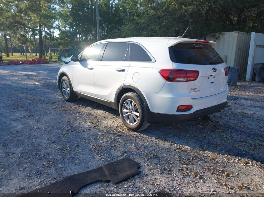Vin: 5xypg4a52kg492751, lot: 46803821, kia sorento 3.3l lx 20193
