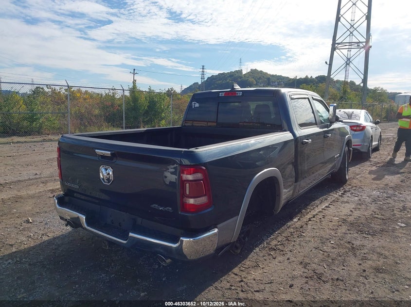 Vin: 1c6srfrtxkn612962, lot: 46803851, ram 1500 laramie  4x4 6'4 box 20194