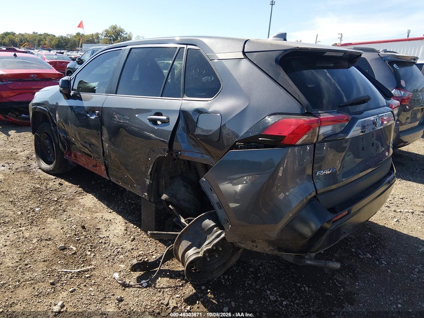 Vin: 2t3f1rfv0pc347222, lot: 46803870, toyota rav4 le 20233
