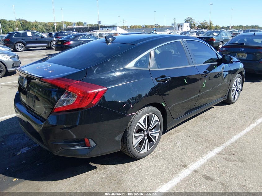 Vin: 19xfc1f71ge206022, lot: 46803920, honda civic ex-l 20164
