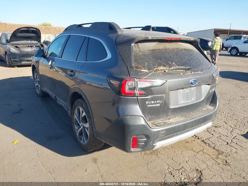 Vin: 4s4btalc1l3219673, lot: 46803930, subaru outback limited 20203