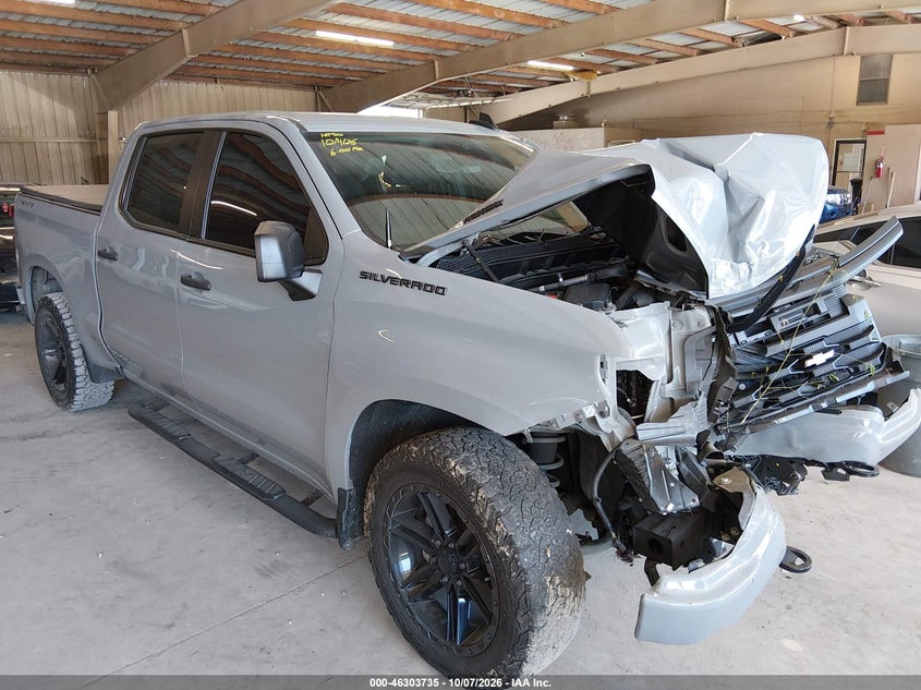 Vin: 3gcpdbek6rg449717, lot: 46803934, chevrolet silverado 1500 4wd  short bed custom 2024 img_1