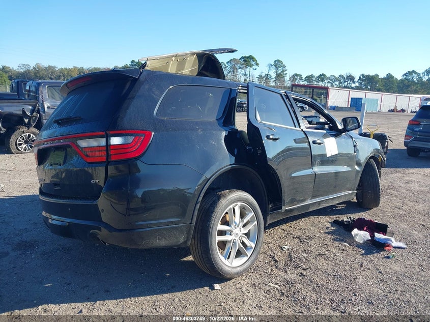 Vin: 1c4rdjdg8pc637493, lot: 46803948, dodge durango gt plus awd 20234