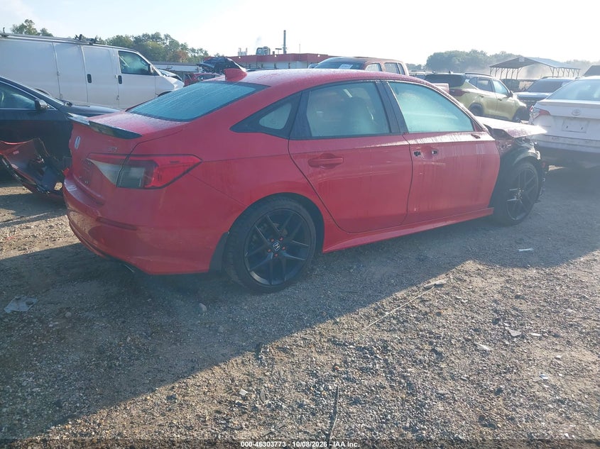 Vin: 2hgfe1e57ph474086, lot: 46803972, honda civic si sedan 20234