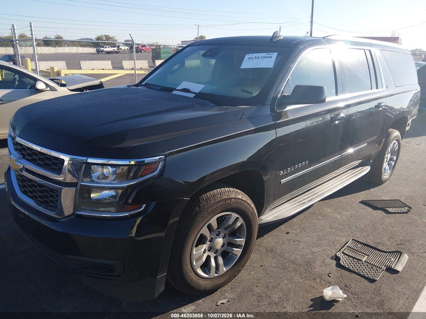 Vin: 1gnscjkc3fr627705, lot: 46804007, chevrolet suburban 1500 lt 20152