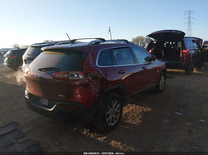 Vin: 1c4pjmcb2fw680778, lot: 46804019, jeep cherokee latitude 20154