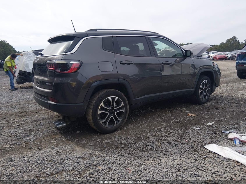 Vin: 3c4njdcb5nt136027, lot: 46804032, jeep compass limited 4x4 20224