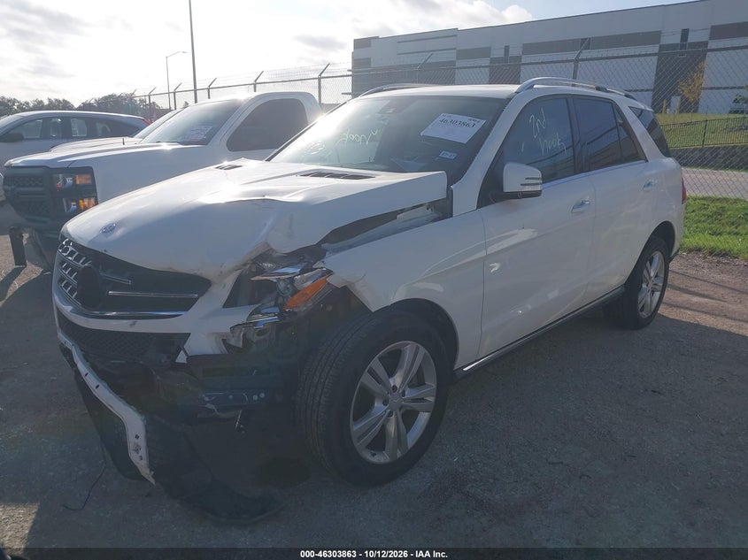 Vin: 4jgda5jb2da202863, lot: 46804062, mercedes-benz ml 350 20132