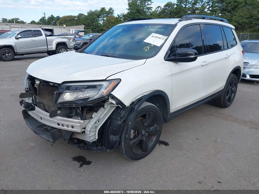 Vin: 5fnyf8h0xmb015052, lot: 46804072, honda passport awd elite 20212