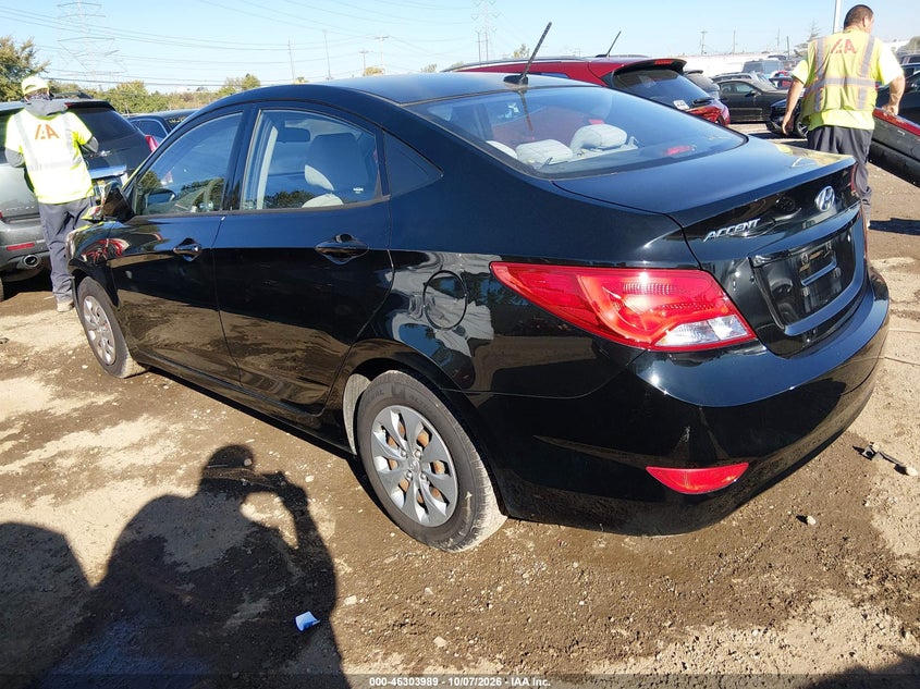 Vin: kmhct4ae3hu269048, lot: 46804188, hyundai accent se 20173