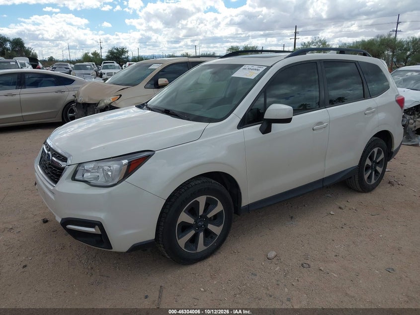 Vin: jf2sjagc7jh599575, lot: 46804205, subaru forester 2.5i premium 20182