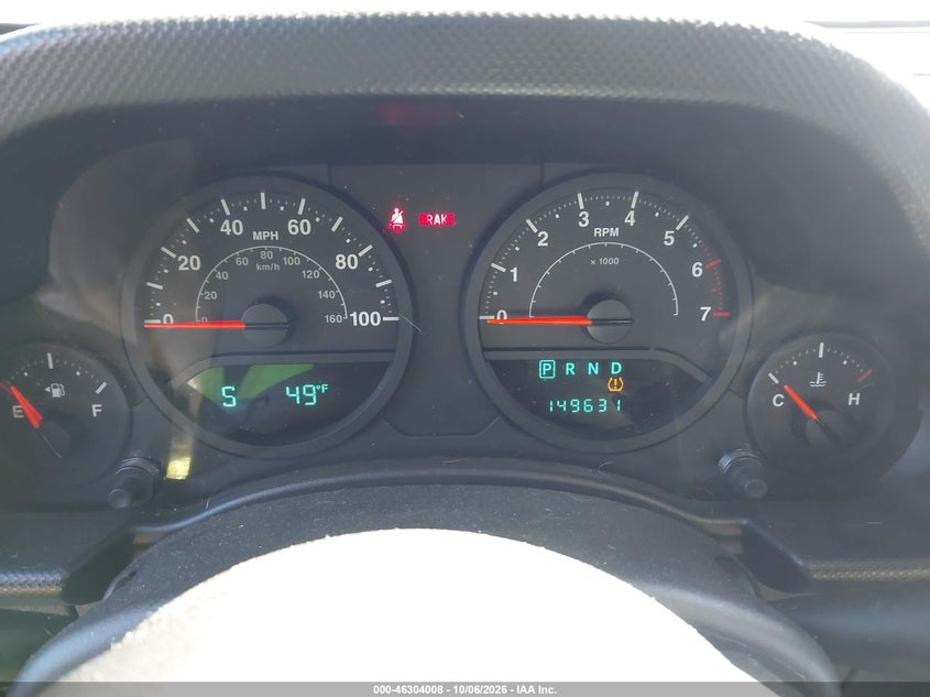 JEEP WRANGLER 2008 VIN 1J8GA391X8L543951
