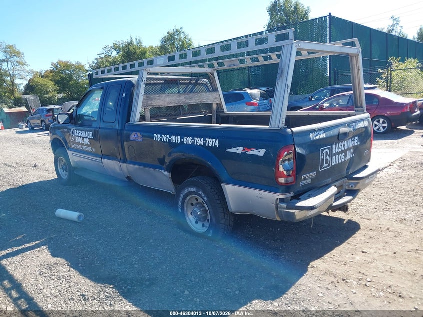 FORD F250 1999 VIN 1FTNX21L9XEE43654