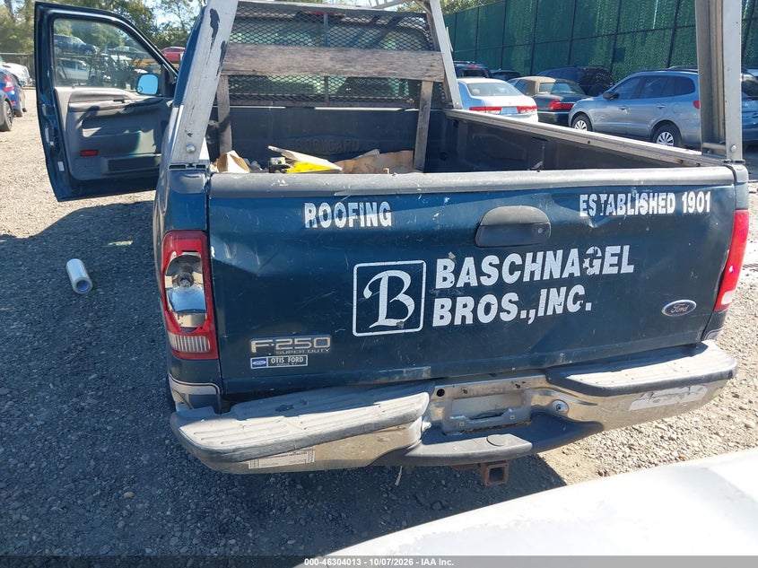FORD F250 1999 VIN 1FTNX21L9XEE43654