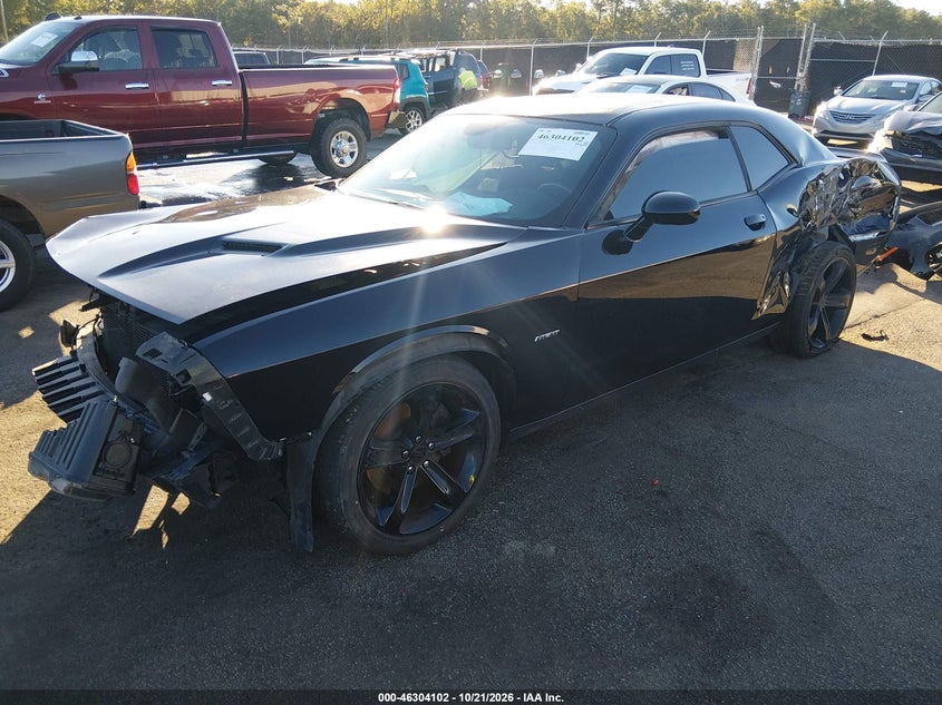 Vin: 2c3cdzbt7jh259907, lot: 46804301, dodge challenger r/t 20182