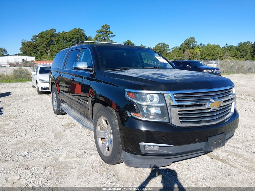 Vin: 1gnskkkc8fr245517, lot: 46804334, chevrolet suburban 1500 ltz 20151