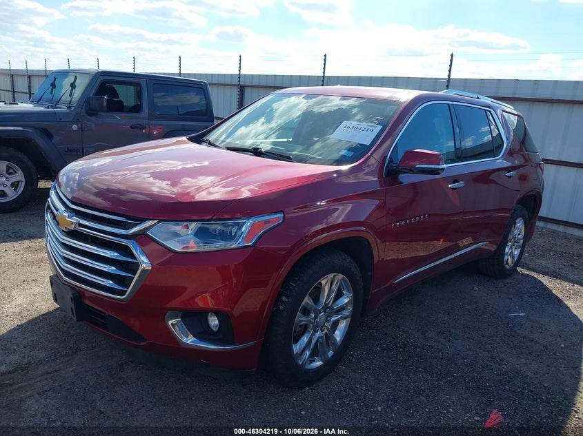 Vin: 1gnevjkwxkj105745, lot: 46804418, chevrolet traverse high country 20192