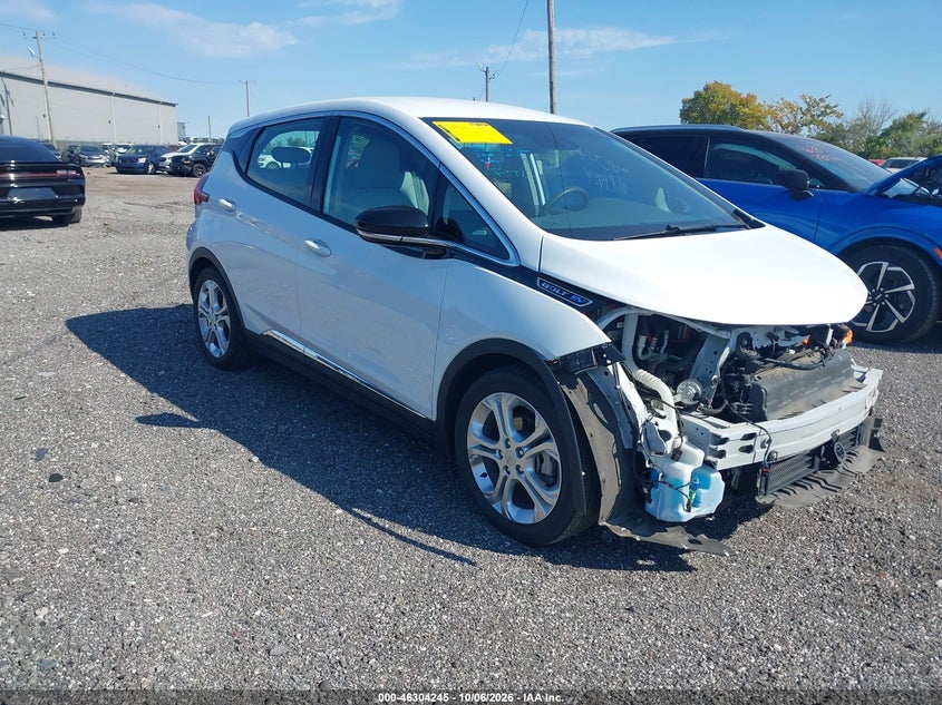 Vin: 1g1fy6s02m4105813, lot: 46804444, chevrolet bolt ev fwd lt 20211