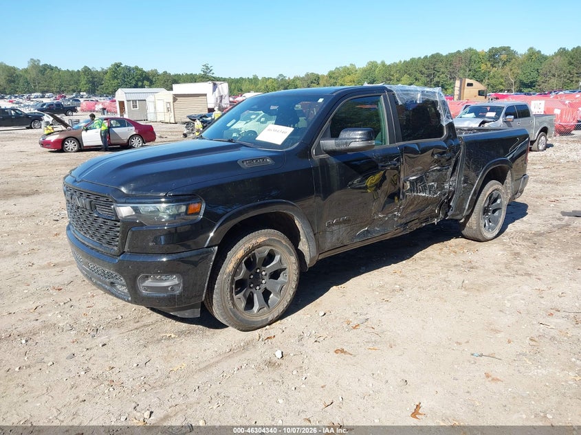 Vin: 1c6srffp3tn191207, lot: 46804539, ram 1500 big horn  4x4 5'7 box 20262