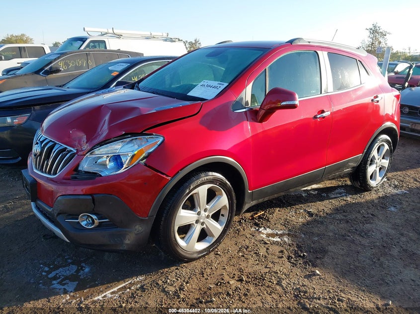 Vin: kl4cjbsb8gb649218, lot: 46804601, buick encore convenience 20162