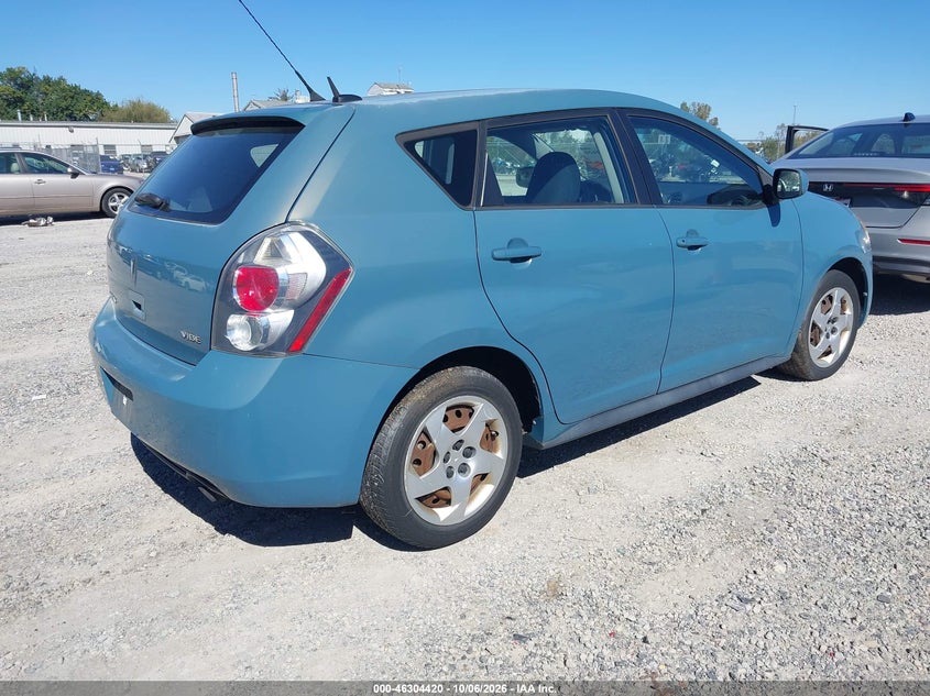 PONTIAC VIBE 2009 VIN 5Y2SP67899Z438768