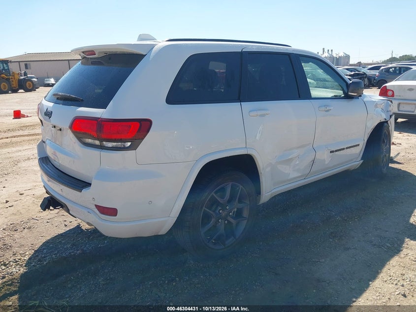 Vin: 1c4rjfbg8mc620066, lot: 46804630, jeep grand cherokee 80th anniversary 4x4 20214