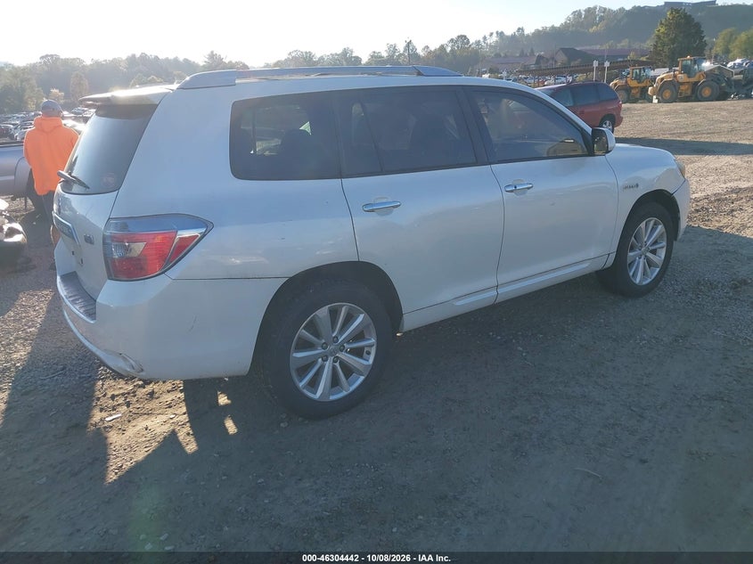 TOYOTA HIGHLANDER HYBRID 2009 VIN JTEEW41A692031821
