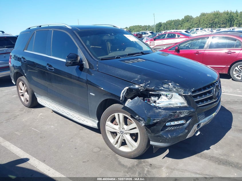 Vin: 4jgda5hb0ca026027, lot: 46804653, mercedes-benz ml 350 4matic 20121