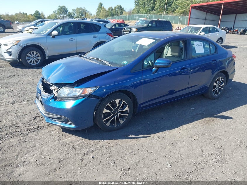 Vin: 19xfb2f8xfe219609, lot: 46804663, honda civic ex 20152